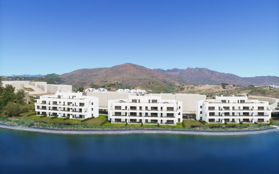 Vue d'ensemble Complexe résidentiel face au golf de Mijas