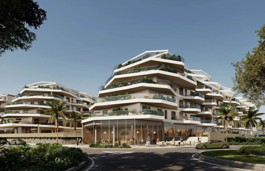 Vue d'ensemble Luxueux complexe moderniste à Mijas