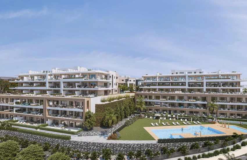 Vue d'ensemble Nouveau programme résidentiel à Estepona